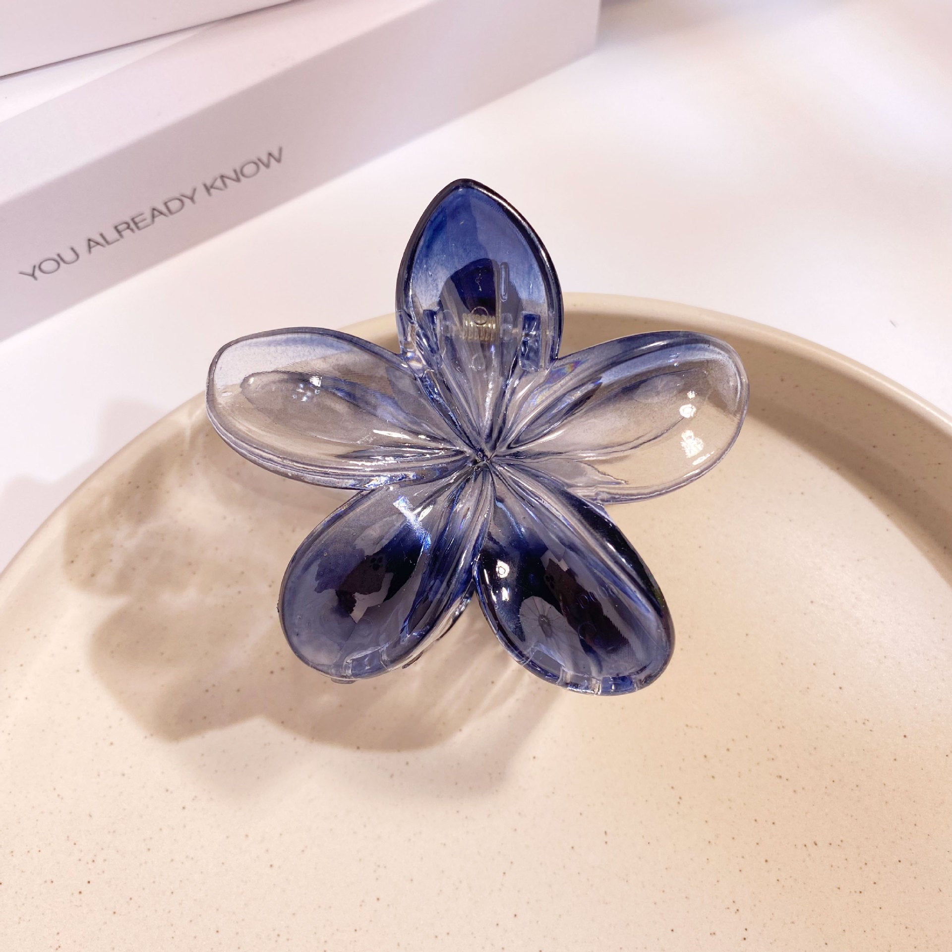 Wholesale Large 8CM Gradient Color Plumeria Flower Hairpin